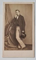 cdv man met hoge hoed Top hat Den Haag H Pronk 1863, Verzenden, Voor 1940, Gebruikt, Overige onderwerpen