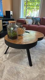 Set 2 salontafels, Huis en Inrichting, Tafels | Salontafels, Ophalen, Rond, 50 tot 100 cm, Zo goed als nieuw