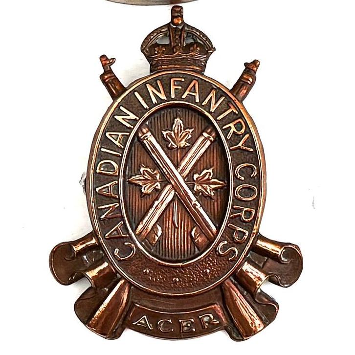 Canadees Infanterie Korps Badge - WWII, Verzamelen, Militaria | Tweede Wereldoorlog, Landmacht, Embleem of Badge, Amerika, Ophalen