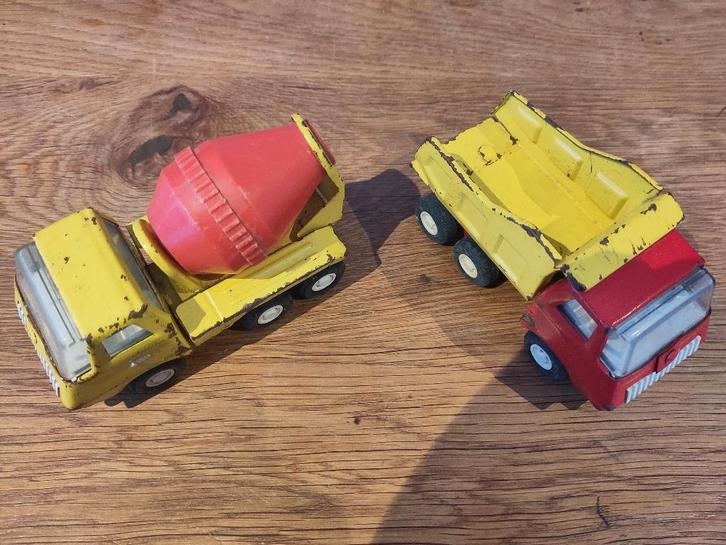 Set Tonka vintage kiepwagen en betonmixer, Antiek en Kunst, Antiek | Speelgoed, Ophalen of Verzenden