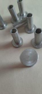 50 Aluminium HALF holle Klinknagels 4 x 8 mm hobby, Verzenden, Nieuw