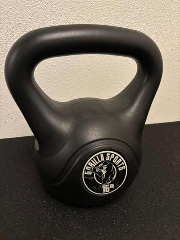 Kettlebell 16kg Gorilla Sports beschikbaar voor biedingen