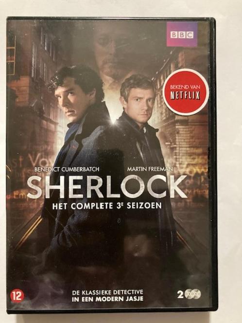 Dvd misdaad (2 dvd's) Sherlock Het complete 3e seizoen, Cd's en Dvd's, Dvd's | Thrillers en Misdaad, Zo goed als nieuw, Detective en Krimi