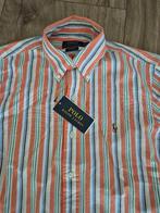 Polo Ralph Lauren Custom Fit Striped Oxford Shirt, Overige kleuren, Halswijdte 38 (S) of kleiner, Nieuw, Ophalen of Verzenden