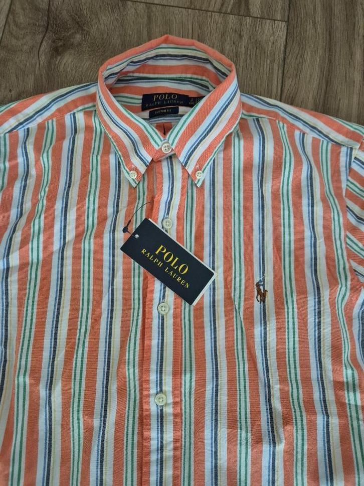 Polo Ralph Lauren Custom Fit Striped Oxford Shirt, Kleding | Heren, Overhemden, Nieuw, Halswijdte 38 (S) of kleiner, Overige kleuren