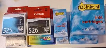 Printer Inkt cartridges voor een oa. Canon MG6150 beschikbaar voor biedingen