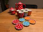 Oilily koffie-/theeservies (6 personen, suiker en melk, pot), Huis en Inrichting, Ophalen, Overige stijlen, Overige typen