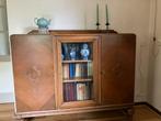 kast antiek boekenkast vitrinekast, Huis en Inrichting, Ophalen, 100 tot 150 cm, 100 tot 150 cm, 25 tot 50 cm