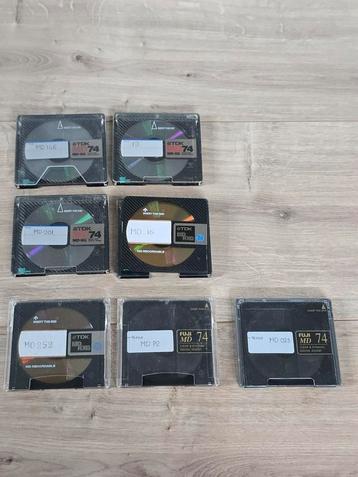 7 stuks TDK & Fuji 74 minuten lege minidiscs voor €25 ! beschikbaar voor biedingen