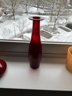 Vintage Holmegaard Ruby Red Vaas - Jaren 60, Ophalen of Verzenden