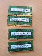 4x Samsung so dimm ddr 3, Computers en Software, RAM geheugen, Gebruikt, DDR3, Ophalen of Verzenden, Laptop