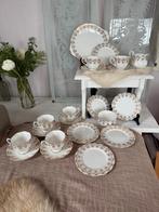 Royal Albert goud wit 6 pers koffie thee taart servies zgan, Ophalen