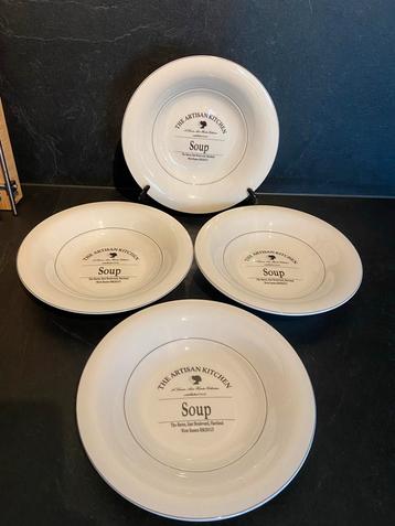 The Artisan Kitchen diepe borden - Set van 4 beschikbaar voor biedingen