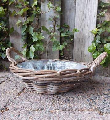 Tuinmand D40 rieten mand rotan basket plantenmand Nieuw beschikbaar voor biedingen