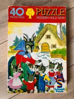 Klassiek houten puzzel wolf en zeven geitjes, Ophalen
