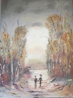 Berkenbos, schilderij in olieverf paletmes, nieuw., Ophalen