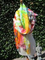SJAAL DAMES Michil Print Prachtige kleuren 200x1.42 cm nieuw, Maat 46/48 (XL) of groter, Nieuw, Ophalen of Verzenden, Sjaal