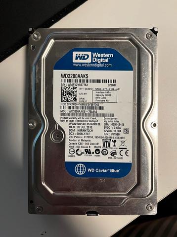 Western Digital Blue 320GB 3,5" HDD - 7200RPM SATA  beschikbaar voor biedingen