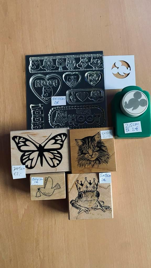 Stempels en pons, Hobby en Vrije tijd, Stempelen, Zo goed als nieuw, Houten stempel, Ophalen of Verzenden