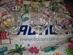 6 Leuke dessert glaasjes op voet, Huis en Inrichting, Keuken | Servies, Ophalen of Verzenden, Zo goed als nieuw, Glas, Overige stijlen