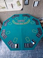 Opvouwbare Poker/Blackjack tafel 8 pers., Hobby en Vrije tijd, Gezelschapsspellen | Kaartspellen, Vijf spelers of meer, Ophalen