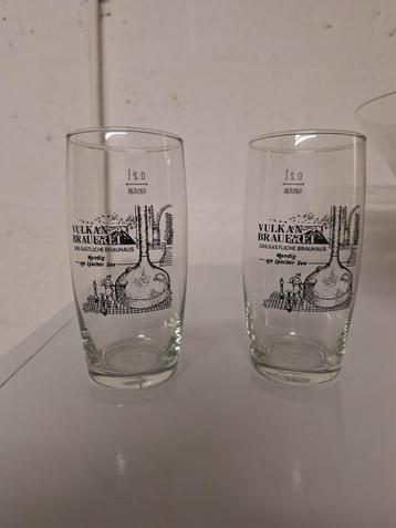 2 bierglazen Vulkan Brauerei beschikbaar voor biedingen