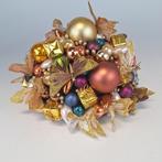 Fleurige kersttaart, kerststuk van kerstballen, kerst, Ophalen of Verzenden, Zo goed als nieuw