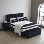 Camila 2-persoons opbergbed - Zwart, Huis en Inrichting