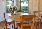 Mooie tafel en stoelen., Huis en Inrichting, Tafels | Eettafels, 100 tot 150 cm, Rond, Gebruikt, Ophalen