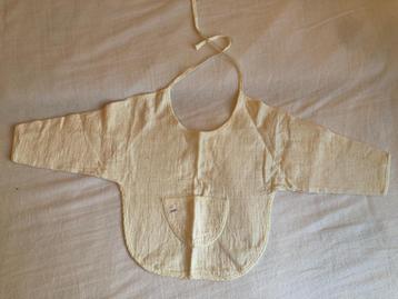 Slabbetje wafelkatoen met mouwtjes, nieuw beschikbaar voor biedingen