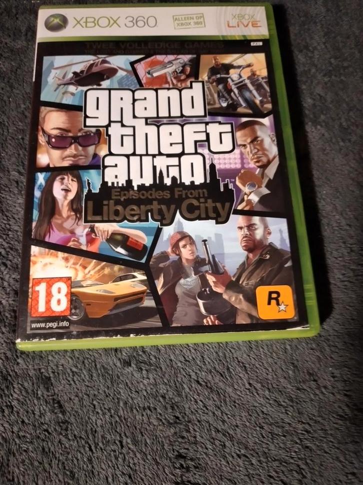 GTA Episodes from Liberty City Xbox 360, Spelcomputers en Games, Games | Xbox 360, Gebruikt, Avontuur en Actie, 1 speler, Vanaf 18 jaar