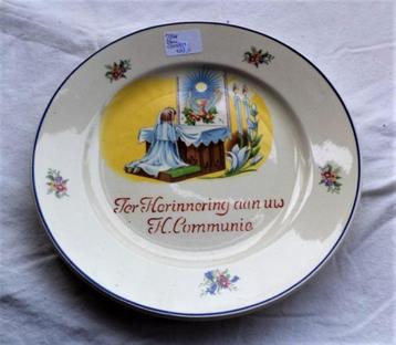 Herinneringsbord Heilige Communie - Societe Ceramique (7844) beschikbaar voor biedingen