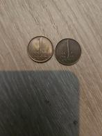 1 cent 1975 en 1948 NL, Postzegels en Munten, Munten | België, Setje, Brons, Ophalen