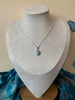 Larimar hanger beschermt geluk inzicht intuïtie uniek magie, Sieraden, Tassen en Uiterlijk, Kettingen, Blauw, Nieuw, Ophalen of Verzenden