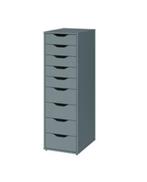 ALEX ladeblok met 9 lades € 129.00 36x116 cm grijsturkoois, Huis en Inrichting, Kasten | Ladekasten, Ophalen, Minder dan 50 cm