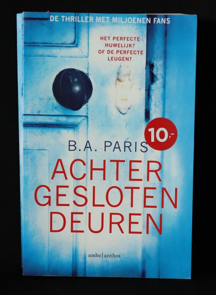 B.A. Paris Achter gesloten deuren, Boeken, Thrillers, Gelezen, Ophalen of Verzenden
