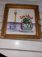 Chinees Canton rijstpapier  schilderijtje. Ges., Ophalen of Verzenden