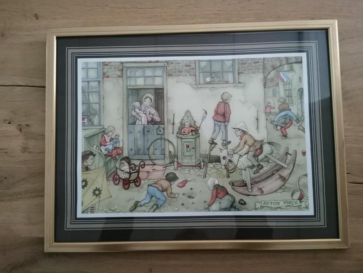 Anton Pieck in lijst, Huis en Inrichting, Woonaccessoires | Wanddecoraties, Zo goed als nieuw, Ophalen of Verzenden