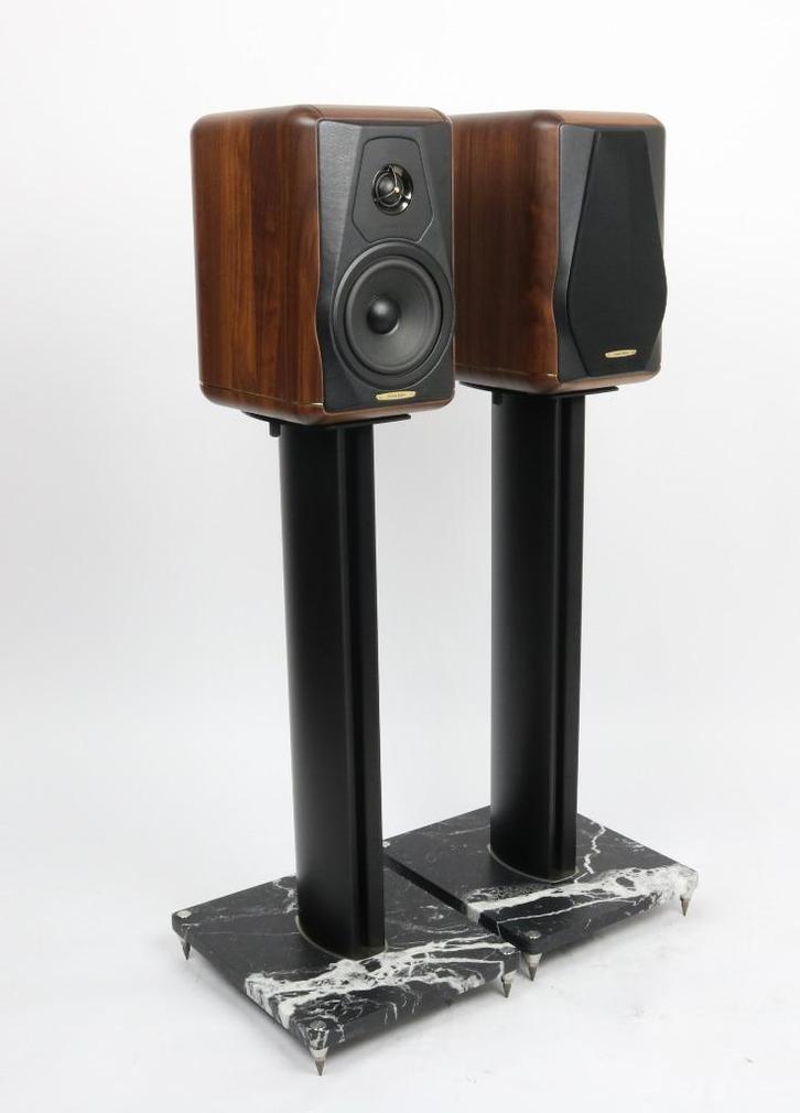 Minima Amator II, Graphite originele bijpassende stands, Audio, Tv en Foto, Luidsprekers, Zo goed als nieuw, Front, Rear of Stereo speakers