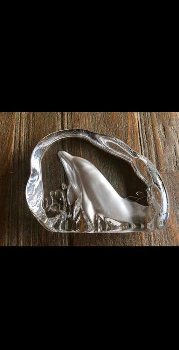 Cristal D'Arques object presse-papier DOLFIJN beschikbaar voor biedingen