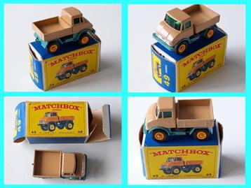 atchbox Lesney nr 49B Mercedes Unimog + Orig E4-Box beschikbaar voor biedingen