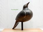 052* Bronzen duif op stang (Boven €75 geen verzendkosten), Ophalen of Verzenden, Nieuw, Overige materialen, Dierenbeeld