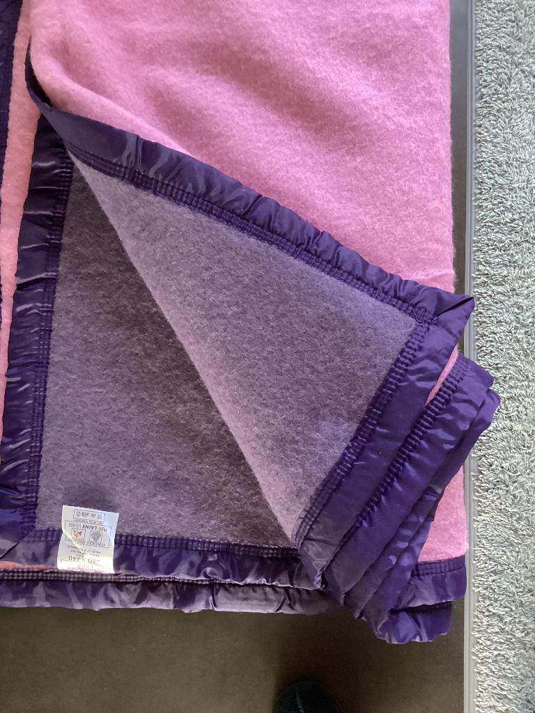 Wollen deken Couverture Laine 2.40m x 2.20m, Ophalen, Overige kleuren, Overige maten, Deken of Dekbed