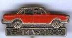 BMW 1800 rood op zilverkleurig classic auto speldje( E_018 ), Verzenden, Nieuw, Transport, Speldje of Pin