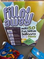 Helium tank met 50 ballonnen wenskaarten en lint., Zo goed als nieuw, Ophalen