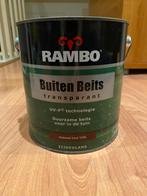 Aangeboden Rambo buiten beits transparant mahonie 1206 2,5L, Ophalen, Overige kleuren, Nieuw, Beits