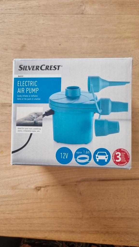 Silvercrest Elektrische Opblaaspomp Auto - Nieuw, Caravans en Kamperen, Luchtpompen, Ophalen of Verzenden