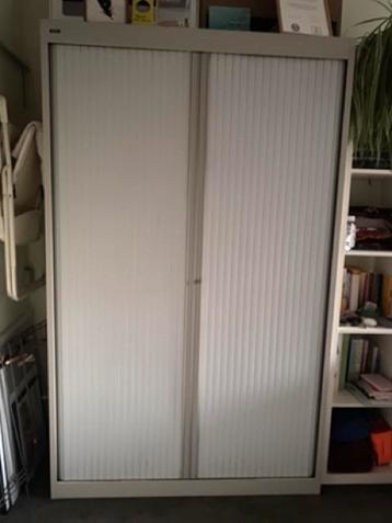 Archiefkast met schuifdeuren grijs 195x120x45 beschikbaar voor biedingen