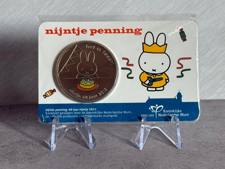 Coincard 2015 Nijntje Penning 60 jaar Nijntje, Postzegels en Munten, Munten en Bankbiljetten | Verzamelingen, Nederland, Ophalen of Verzenden