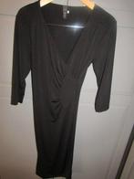 G423 Iz Naiz mt M jurk zwart travelstof, Maat 38/40 (M), Verzenden, Zwart, Iz Naiz